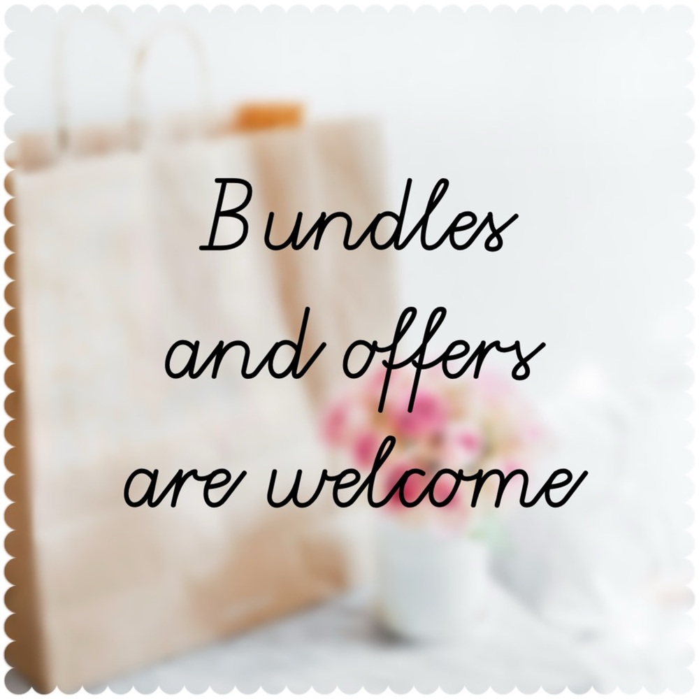 Feel free to bundle, and offer!😁